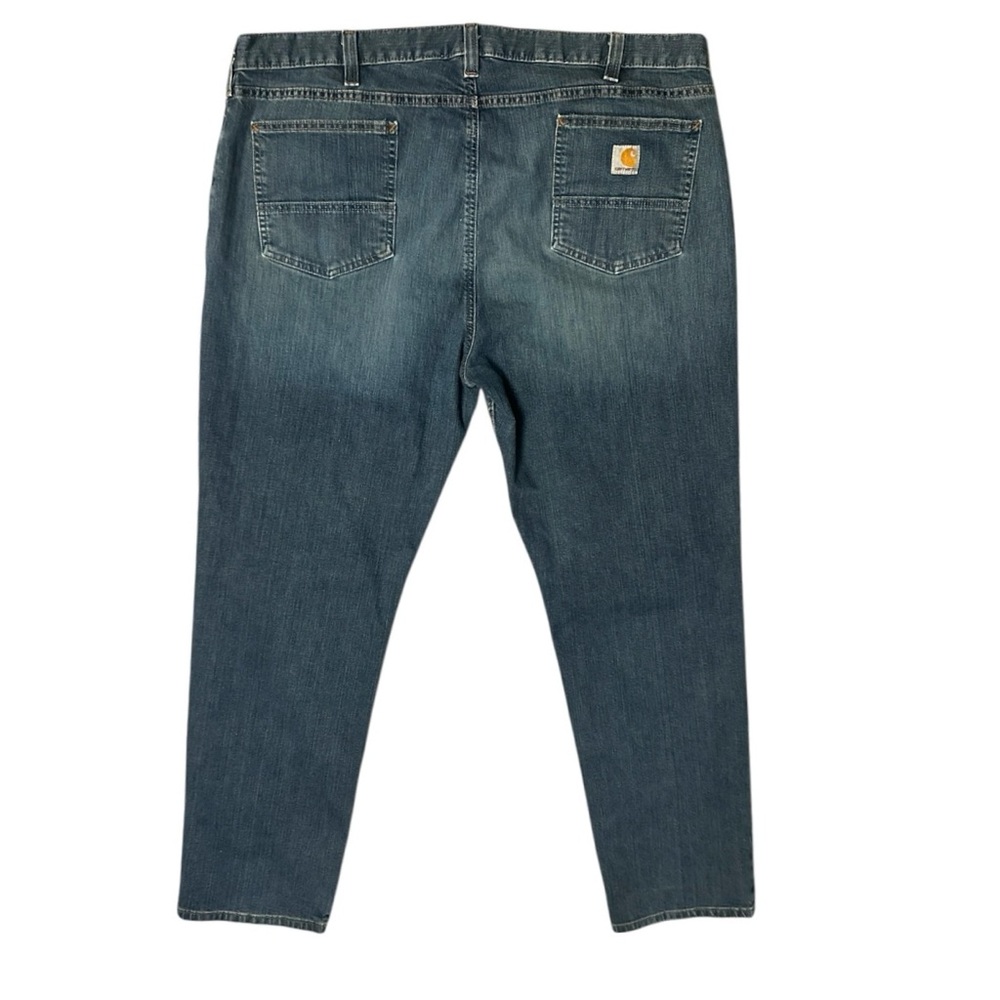 Carhartt Jeans Men’s 44 X 32 Relaxed Fit Blue Denim Cotton Blend Med Wash EUC